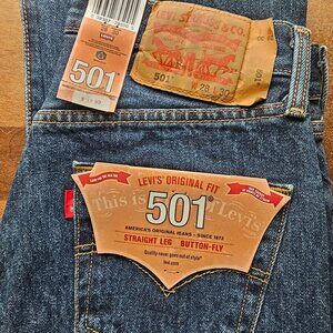Levi's 501 Men's Straight Cut With Tags - W28/L30